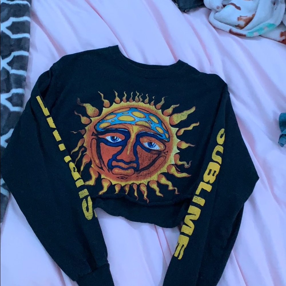 Long sleeve cropped sublime shirt